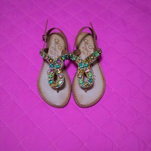 dress sandal rock on tan